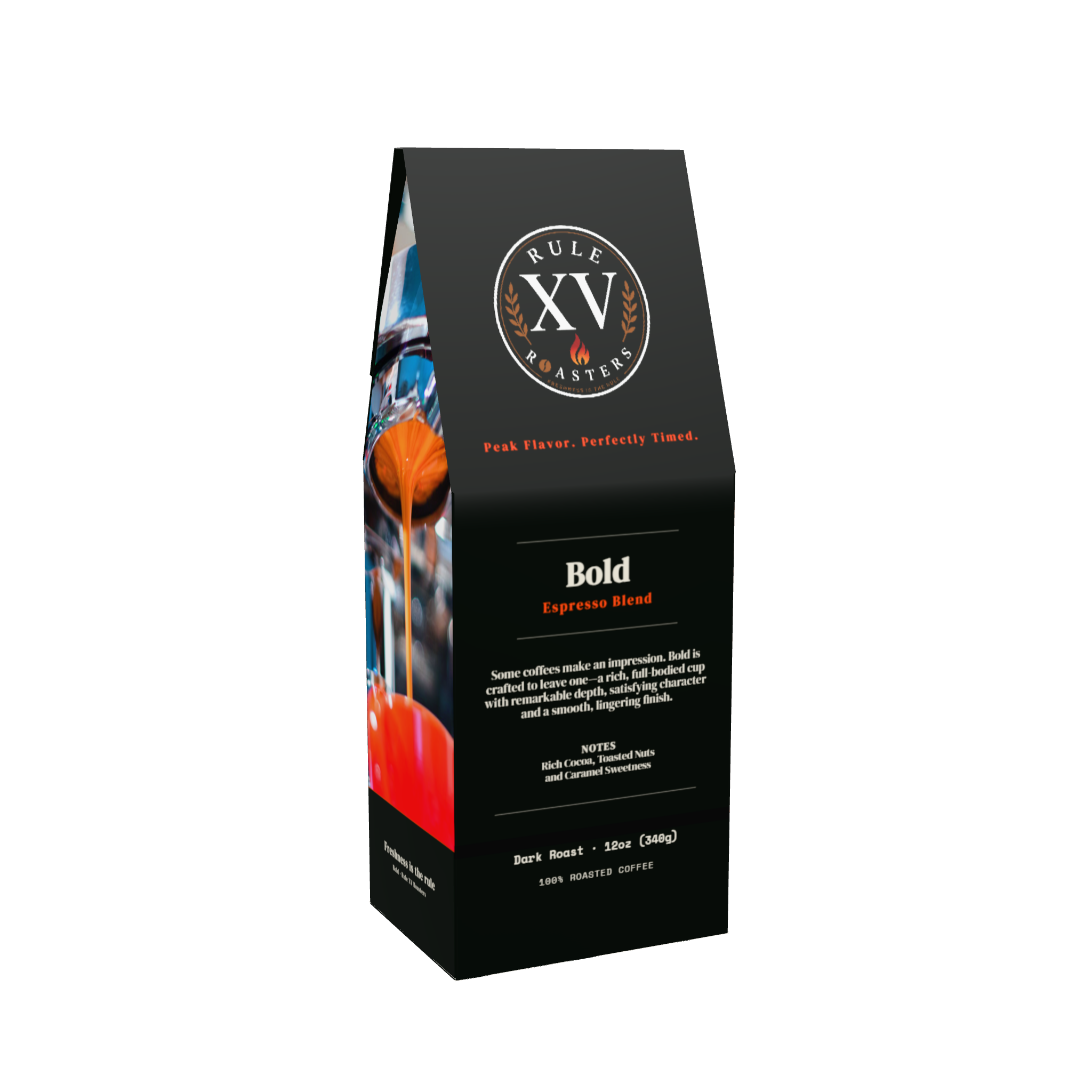 Bold — 12oz whole bean coffee from Rule XV Roasters